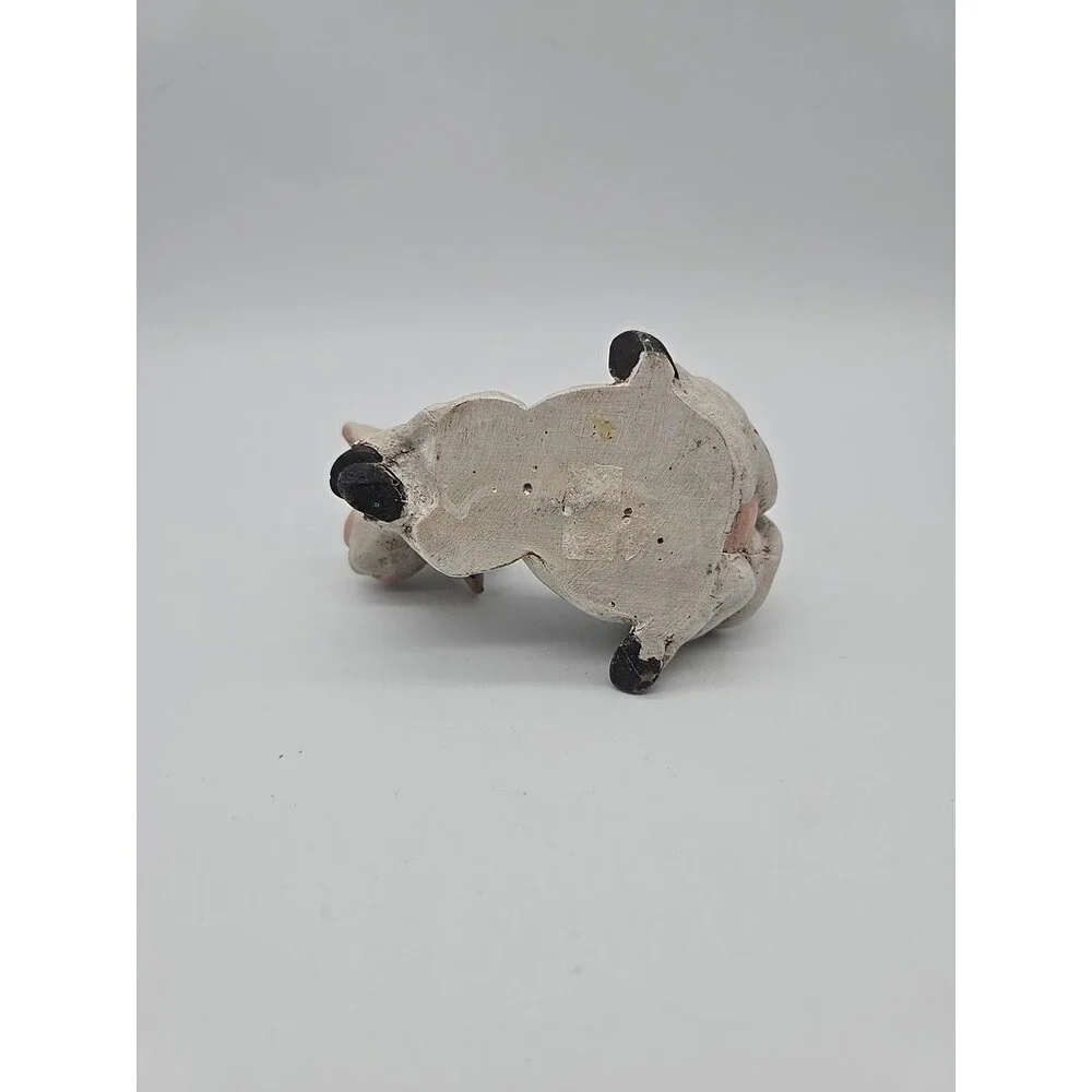 Vintage 1990's Pete Aspit Happy Holstein Cow Figure Milking Cow